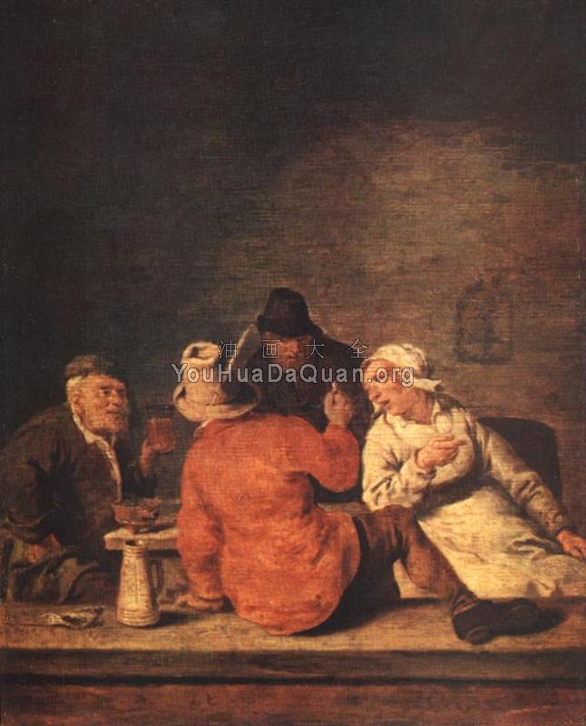Peasants in the Tavern - 扬·米恩瑟·莫勒纳尔